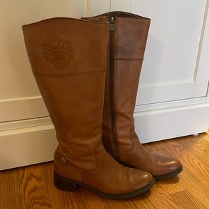 Etienne Aigner - Mid-Calf Brown Riding Boots - Size 7.5